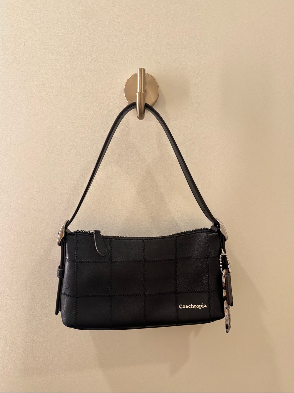 Coach Black Quilted Mini Shoulder Bag